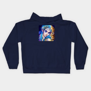 Blue Fantasy Kids Hoodie